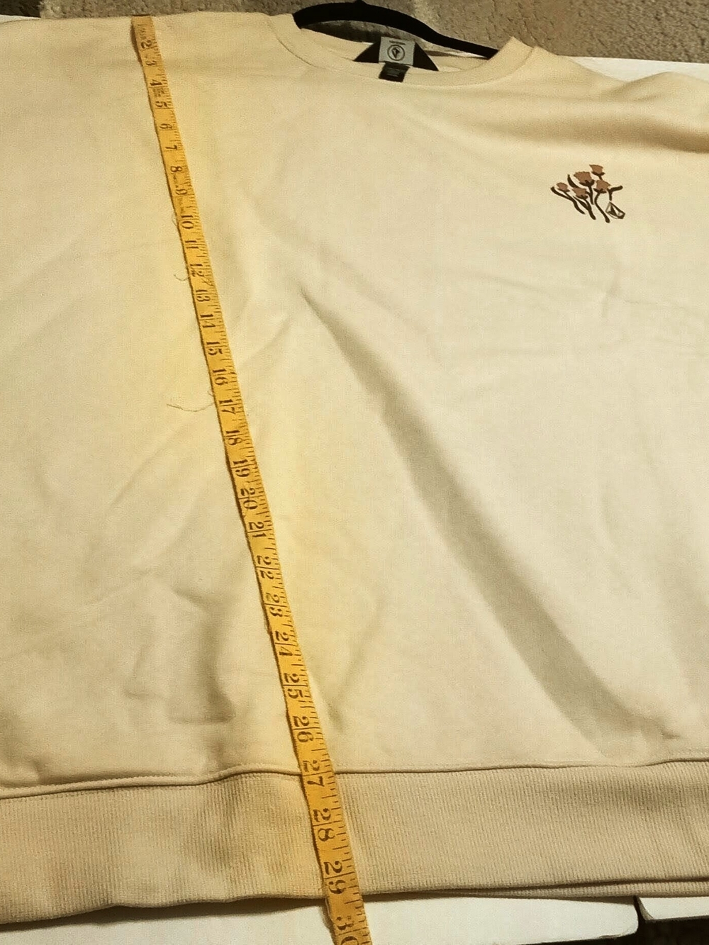 Volcom Cream Crewneck Pullover with Subtle Logo Tag - Picture 6 of 11